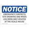 Signmission OSHA Notice, 5" Height, Emergency Contacts Site Drawing And MSDS Sign, 7" X 5", Landscape OS-NS-D-57-L-11778 - alternate 1